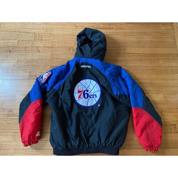 RARE Vintage 90s NBA Philadelphia 76ers Sixers Starter Zip Jacket